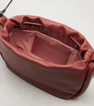 Mellow Mini leather crossbody bag | Brunello Cucinelli