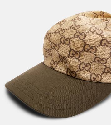 Cappello da baseball in twill di seta GG | Gucci