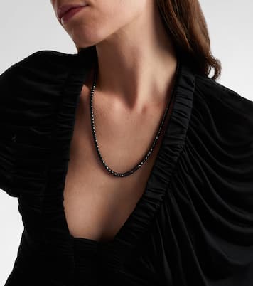 18kt black gold (750/1000) necklace with diamonds | Shay Jewelry