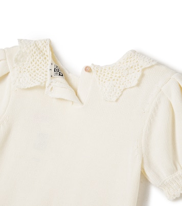 Niko crochet-trimmed cotton top  | Bonton