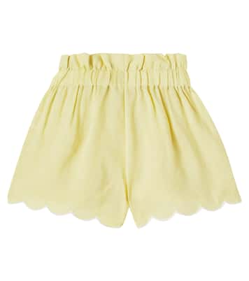 Bestickte Shorts aus Ramie | C'era Una Volta