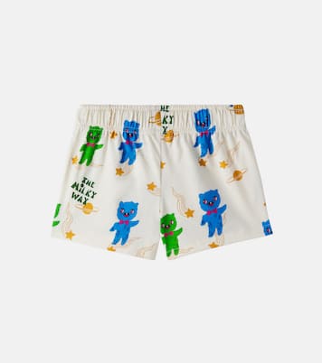 Alien printed cotton jersey shorts | Mini Rodini