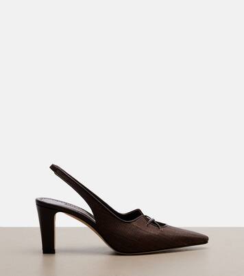 Montbalo raffia slingback pumps | Manolo Blahnik