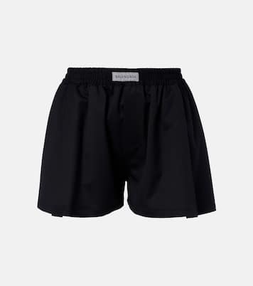 Logo wool-blend shorts | Balenciaga