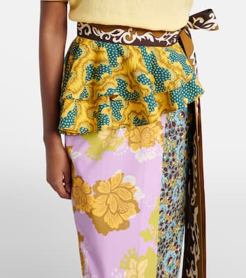 Arnie printed cotton wrap skirt | Alémais