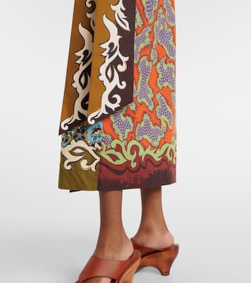 Arnie printed cotton wrap skirt | Alémais