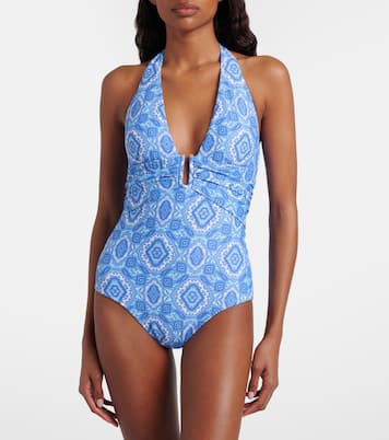 ثوب سباحة بطبعات Mykonos | Heidi Klein