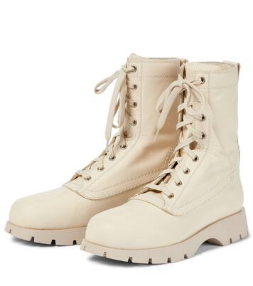 Lace-up leather ankle boots | Jil Sander