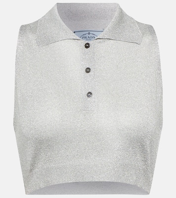 Cropped-Top aus Strick | Prada