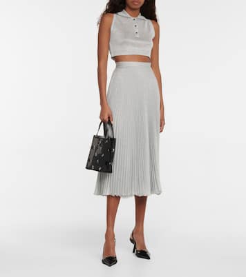 Cropped-Top aus Strick | Prada