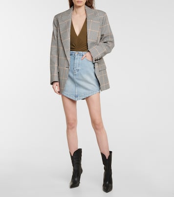 Minifalda vaquera asimétrica | Alexandre Vauthier