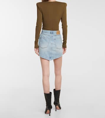 Minifalda vaquera asimétrica | Alexandre Vauthier