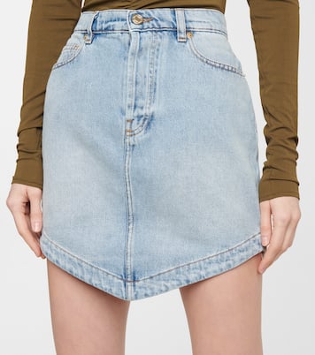 Minifalda vaquera asimétrica | Alexandre Vauthier