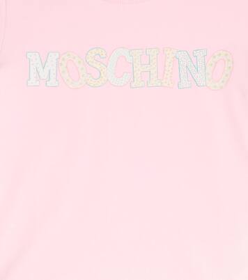 Logo cotton-blend T-shirt | Moschino Kids