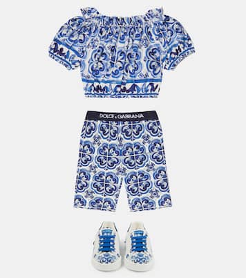Top in cotone con stampa | Dolce&Gabbana Kids