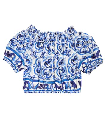 Top in cotone con stampa | Dolce&Gabbana Kids
