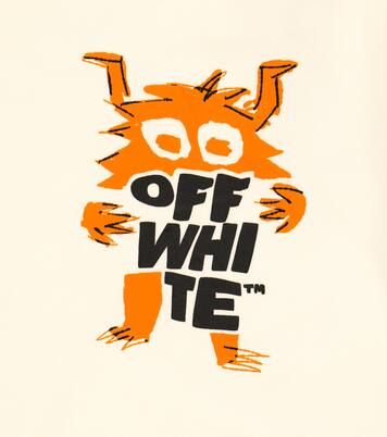 Logo cotton jersey sweatshirt | Off-White Kids