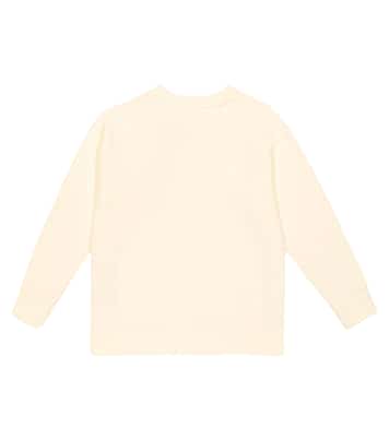 Logo cotton jersey sweatshirt | Off-White Kids