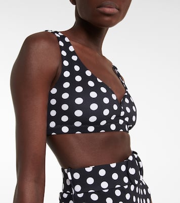Kamala polka-dot bikini top | Alexandra Miro