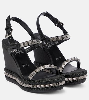 Louboutin wedges black online