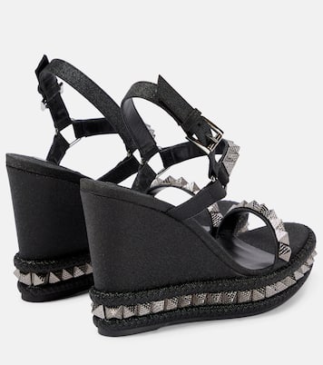 Espadrilles Pyraclou en cuir à ornements | Christian Louboutin