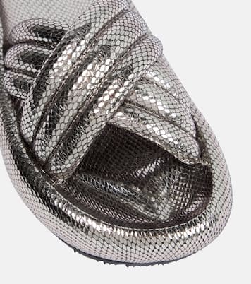 Niloo snake-effect leather sandals | Isabel Marant