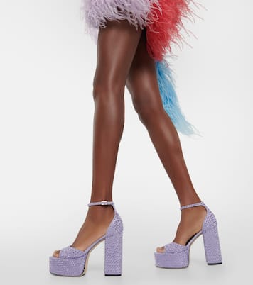 Holly Tatiana embellished leather platform sandals | Paris Texas