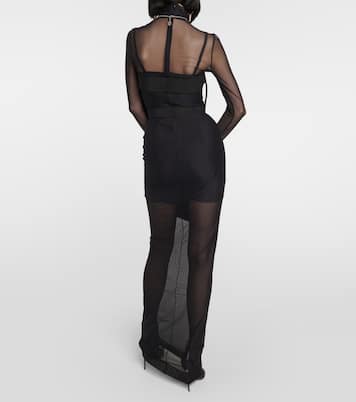 x Kim - Corsetto in tulle con decorazioni | Dolce&Gabbana