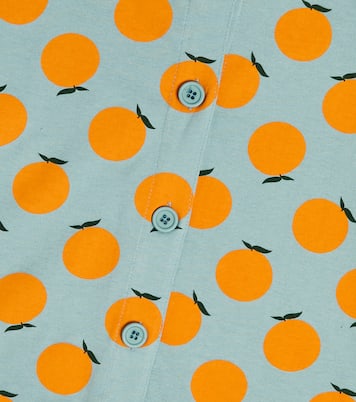 Cardigan Orange in jacquard di cotone | Jellymallow