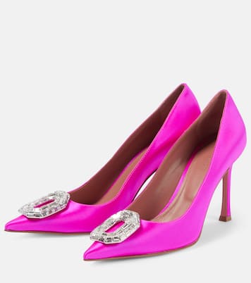 Escarpins Camelia en satin | Amina Muaddi