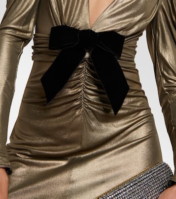Embellished metallic gown | Alessandra Rich