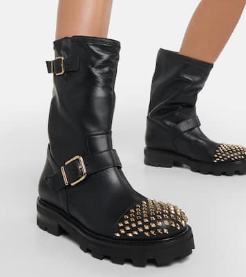 Biker II leather ankle boots | Jimmy Choo