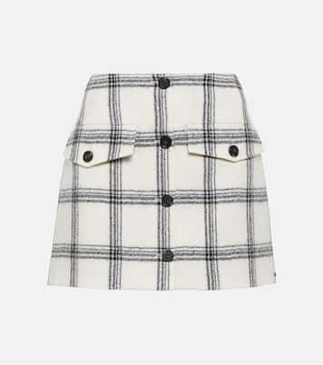Mini-jupe Ocroma en laine à carreaux | Sportmax