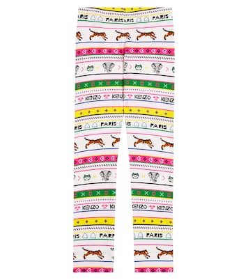 Printed cotton leggings | Kenzo Kids