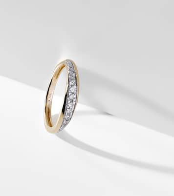 Bague en or jaune 10 ct et diamants | Stone and Strand
