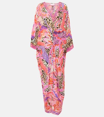 Bedruckter Kaftan aus Seiden-Crêpe | Camilla