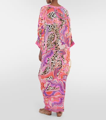 Bedruckter Kaftan aus Seiden-Crêpe | Camilla