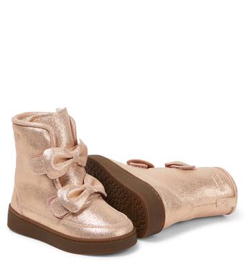 Isa Exclusive Lining metallic leather boots | Donsje