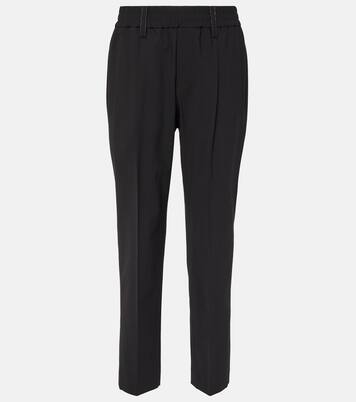 Pantaloni regular in misto lana | Brunello Cucinelli