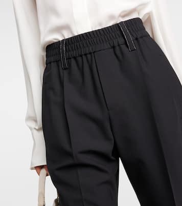 Pantaloni regular in misto lana | Brunello Cucinelli