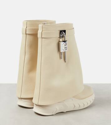 Bottines Shark Lock Biker en cuir | Givenchy