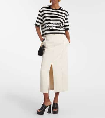 Cropped-Top aus Baumwoll-Jersey | Patou
