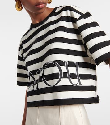 Cropped-Top aus Baumwoll-Jersey | Patou