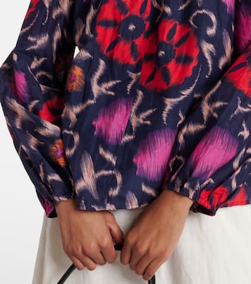 Blusa Fraser in cotone e seta con stampa | Velvet