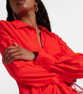 La Robe Bahia draped shirt dress | Jacquemus