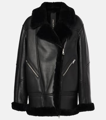 Lederjacke mit Shearling | Blancha