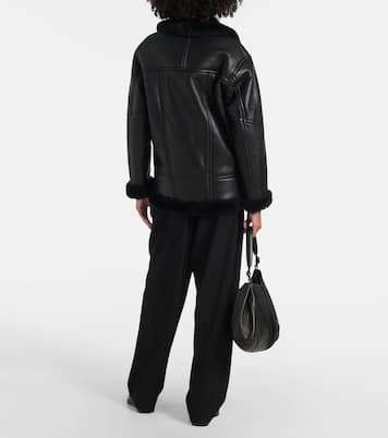 Lederjacke mit Shearling | Blancha