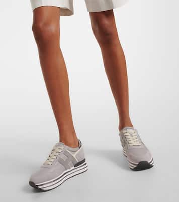 Sneakers Midi H222 in suede con platform | Hogan