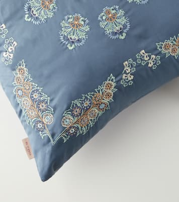 Embroidered cotton satin cushion | Etro