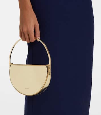 Schultertasche Purist Mini aus Metallic-Leder | Aquazzura